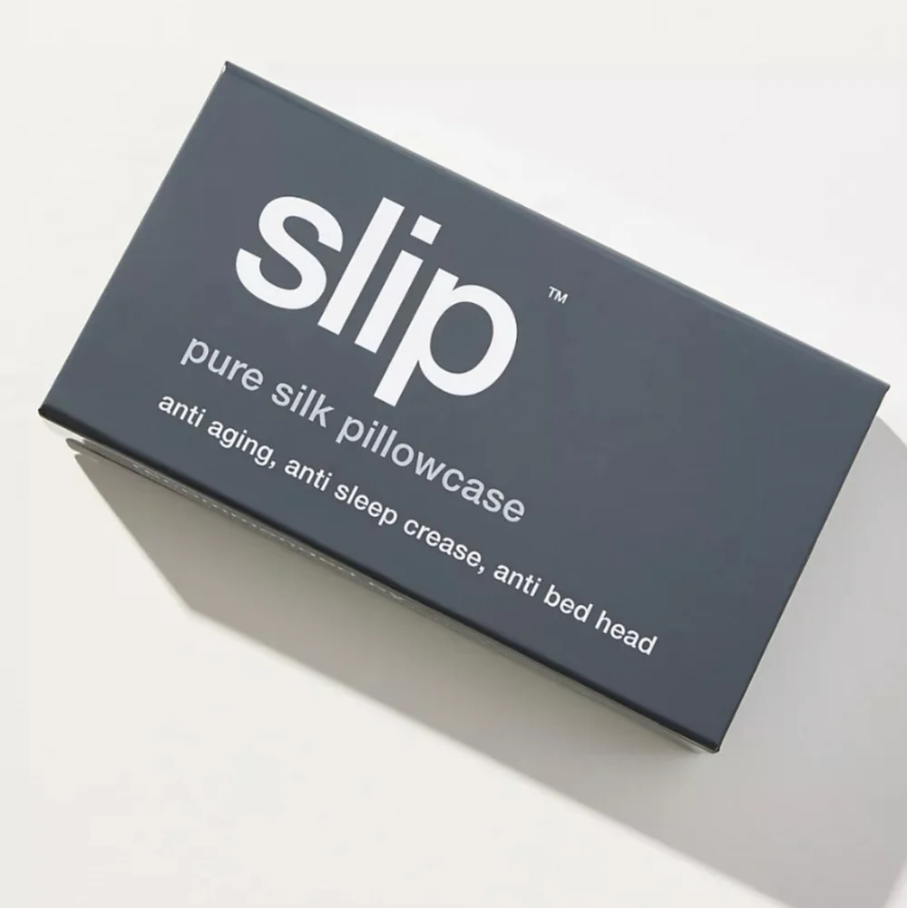 ❤️BUY 2 GET 1 FREE Slip 100% Pure Silk Pillowcase,Queen,Retail $115.00,Charcoal